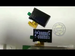 COG FPC VA LCD οθόνη τμήματος λευκό σε μαύρο SPI διεπαφή για μετρητή απόστασης