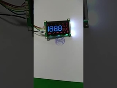 Γαλάζια τμήματα VA LCD Μονούλη Μαύρη 5V LCD οθόνη Λευκό φως φόντου με PCB