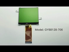 Πράσινο φως πίσω COG Εικονική οθόνη LCD Διαφλαστικό τμήμα STN + γραφικό 24pin FPC