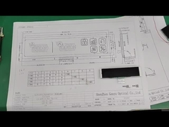4.5V 9PIN VA LCD οθόνη λευκή γραφική μαύρη οθόνη μακρά λωρίδα