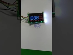 Γαλάζια τμήματα VA LCD Μονούλη Μαύρη 5V LCD οθόνη Λευκό φως φόντου με PCB