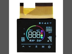 4.5V VA LCD Display Χρώμα Μαύρο Πίνακα τμήματος 72PIN FPC Connect για καθαριστή αέρα
