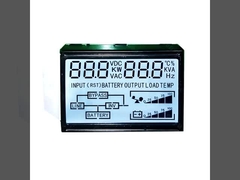 5.0V LCD οθόνη τμημάτων TN Μονοχρωματική οθόνη LCD Λευκή φωτεινή οθόνη LED πλάτη PCB