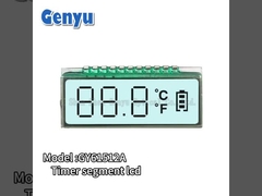 Διάγραμμα TN Προσαρμοσμένη οθόνη LCD 2 χρώματα LED φως πίσω για το όπλο θερμοκρασίας