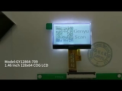 1.46 ιντσών 128x64 COG LCD Μοντέλο FSTN θετικό 3.3V UC1701 14PIN SPI Διασύνδεση