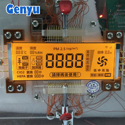 Καλή τιμή. 5.0V 4 Ditig HTN Διαχωρισμένη οθόνη LCD RGB χρώμα φώτα πίσω που χρησιμοποιείται σε καθαριστή αέρα σε απευθείας σύνδεση