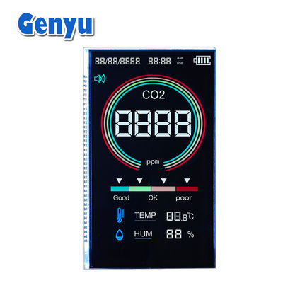 Καλή τιμή. Ηθόνη LCD τύπου VA 5V Μαύρη 4 ψηφίων επτά μεγέθους οθόνη 37PIN για ανιχνευτή CO2 σε απευθείας σύνδεση