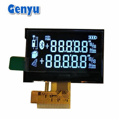Καλή τιμή. COG FPC VA LCD οθόνη τμήματος λευκό σε μαύρο SPI διεπαφή για μετρητή απόστασης σε απευθείας σύνδεση