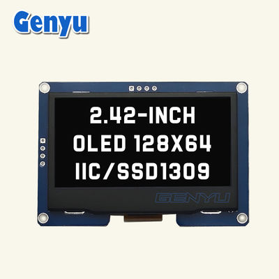 Καλή τιμή. Μονοχρωμική οθόνη OLED 2,42 ιντσών 128x64 ανάλυση SSD1309 Διασύνδεση I2C σε απευθείας σύνδεση
