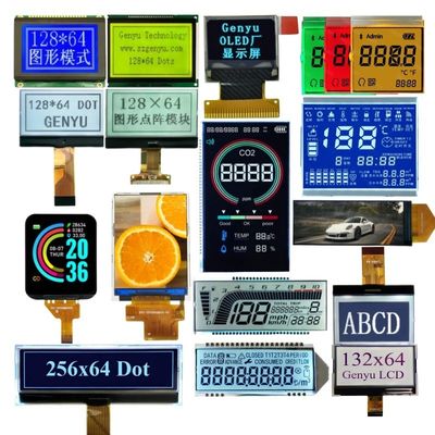 Καλή τιμή. Oem Odm Monochrome 128x64 Graphic Cog Custom HTN STN Fstn Segment black Va Segment OLED IPS Color TFT Touch LCD Display Lcd σε απευθείας σύνδεση