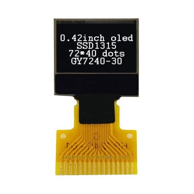 Καλή τιμή. Οθόνη Micro OLED 0.42 ιντσών 72x40 Dot Matrix με διεπαφή I2C/SPI για Arduino και Έξυπνες Συσκευές σε απευθείας σύνδεση