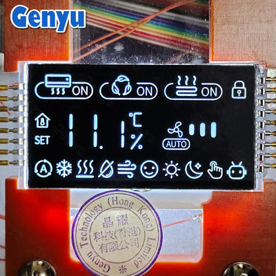 2.2 ιντσών VA LCD οθόνη 7 τμήματα λευκά ψηφία PIN συνδεθείτε για θερμοστάτη