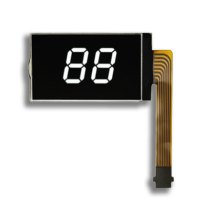 Καλή τιμή. Μαύρο πίνακα οθόνης LCD τύπου VA 2 ψηφίων οθόνη LCD 8PIN FPC Συνδέστε παροχή 5V σε απευθείας σύνδεση
