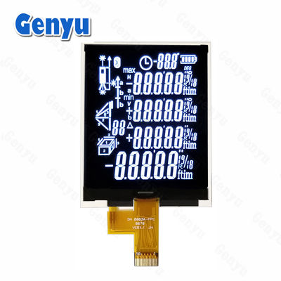 Καλή τιμή. Μαύρη ενότητα COG LCD VA οθόνη Λευκούς χαρακτήρες 2,4 ιντσών οθόνη LCD για μετρητή απόστασης σε απευθείας σύνδεση