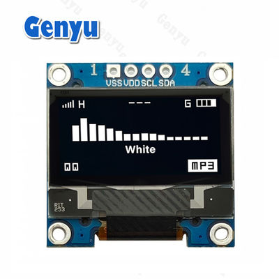 0.96 ίντσες OLED οθόνη Μονάδα λευκή 128 * 64 Pixels SSD1306 I2C Διασύνδεση