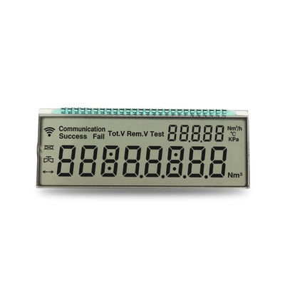 Καλή τιμή. 3.3V Operating Voltage Custom LCD Display for Positive Reflective Screen Energy Meter 8 Digit 7 Segment Monochrome LCD σε απευθείας σύνδεση